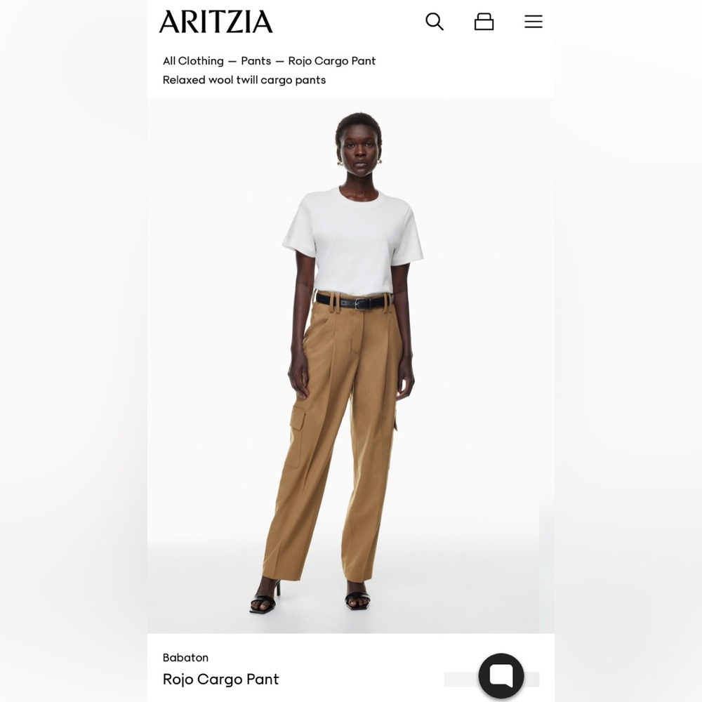 Babaton Rojo Cargo Pants in navy blue